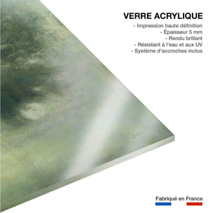 Decoration murale paysage et Brume verte Tableau plexiglas