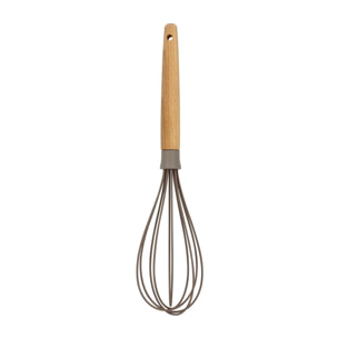 Fouet en silicone et manche en bois  ELIOTT