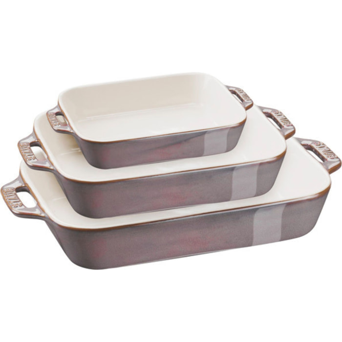 Ensemble de plats à four 3-pcs