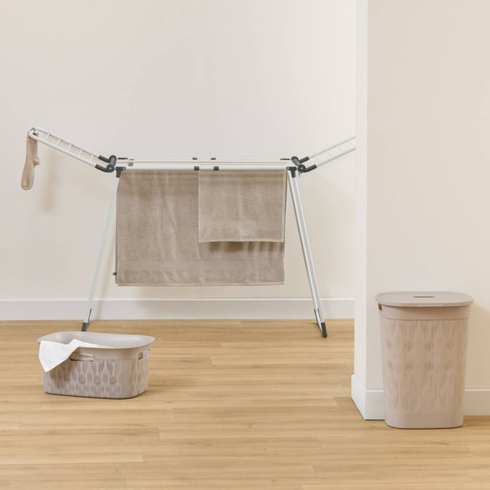 Étendoir à Linge Sinai Extensible 27M Blanc 113x60x260 cm