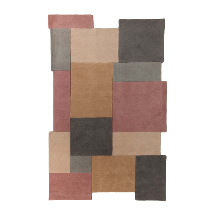 Tapis graphique en laine COLLAGE