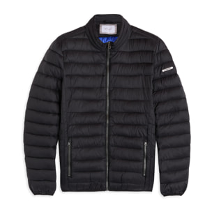 Piumino trapuntato con cappuccio e collo alto