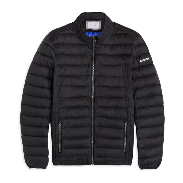 Piumino trapuntato con cappuccio e collo alto