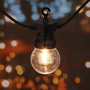 Guirnalda de 20 luces blancas cálidas con temporizador 950cm