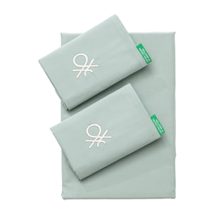 Set 4pzs sabana king: sabana plana (240x290cm c/ dobladillo simple 5cm) + sabana bajera (175x200+25cm flap) + 2 funda de almohada (50x80cm) 100% algo