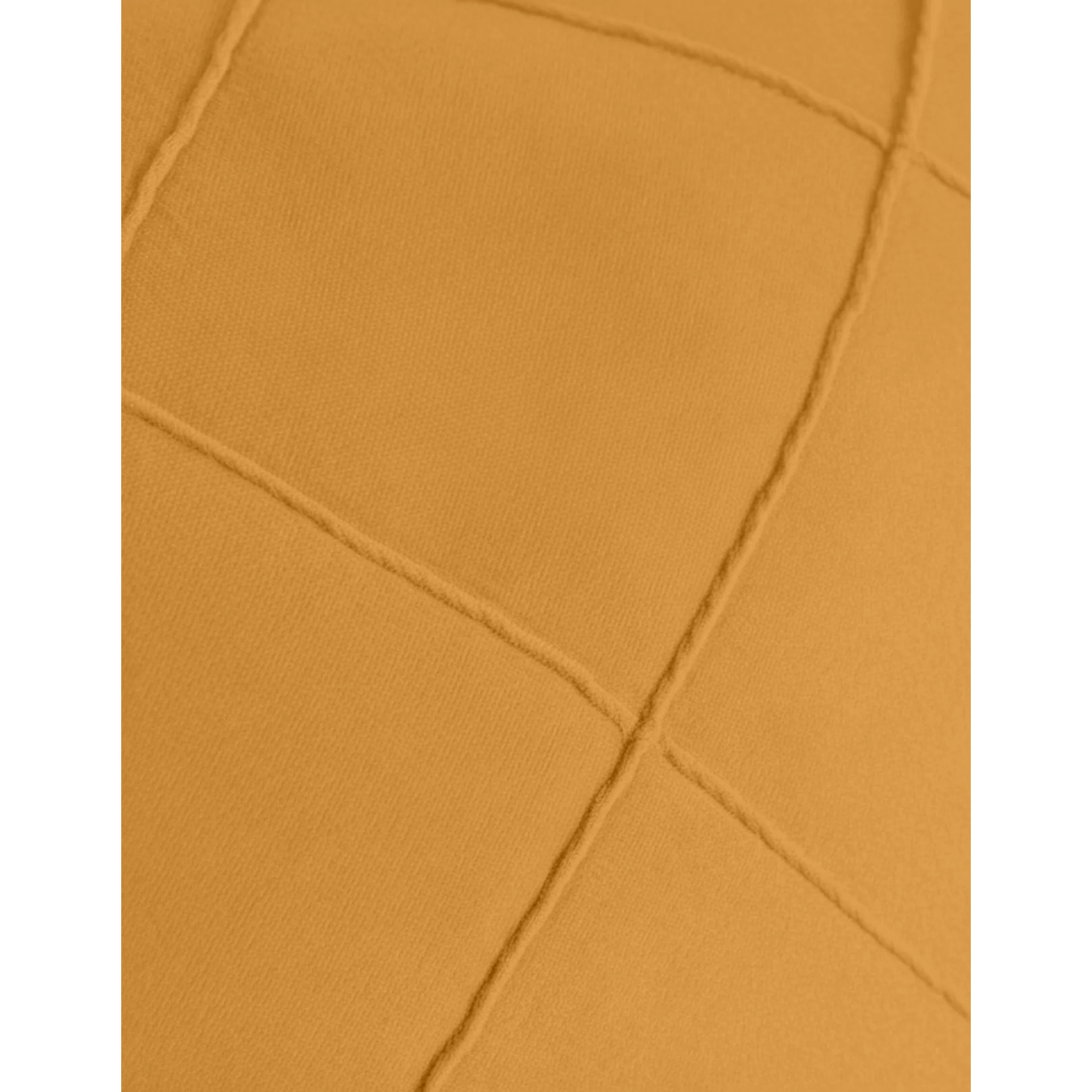 Cojín terciopelo algodón Rombo Ocre