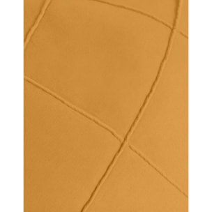Cojín terciopelo algodón Rombo Ocre