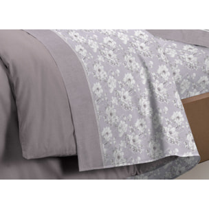 Completo Lenzuola In Calda Flanella Made In Italy Linea Europa Marsiglia Beige