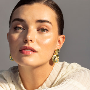 Pendientes acabado en oro amarillo de 18k