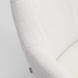 Fauteuil pivotant Mimi crème Kare Design