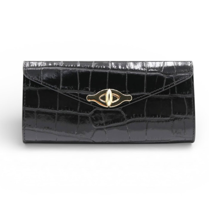 Cartera Cheval Firenze Marlon Croc Negro