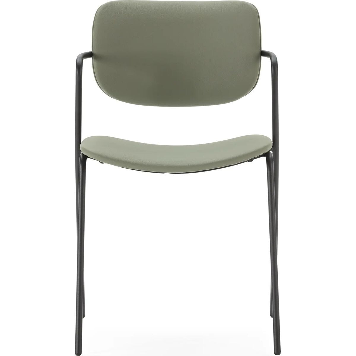 Lot de 2 chaises en simili cuir - SKANDI