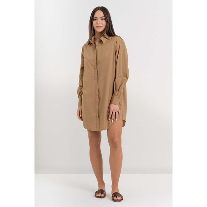 Kocca - Camicia classica da donna in puro cotone a maniche lunghe Donna