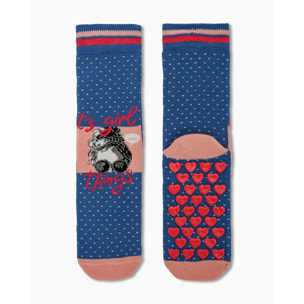 CALZINO CORTO ANTISCIVOLO BIMBA AMBRA