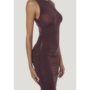Vestito Sheer Drape Dress