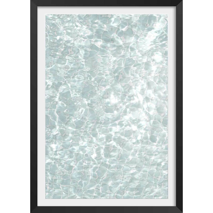 Poster au fond de la piscine Affiche sous cadre noir