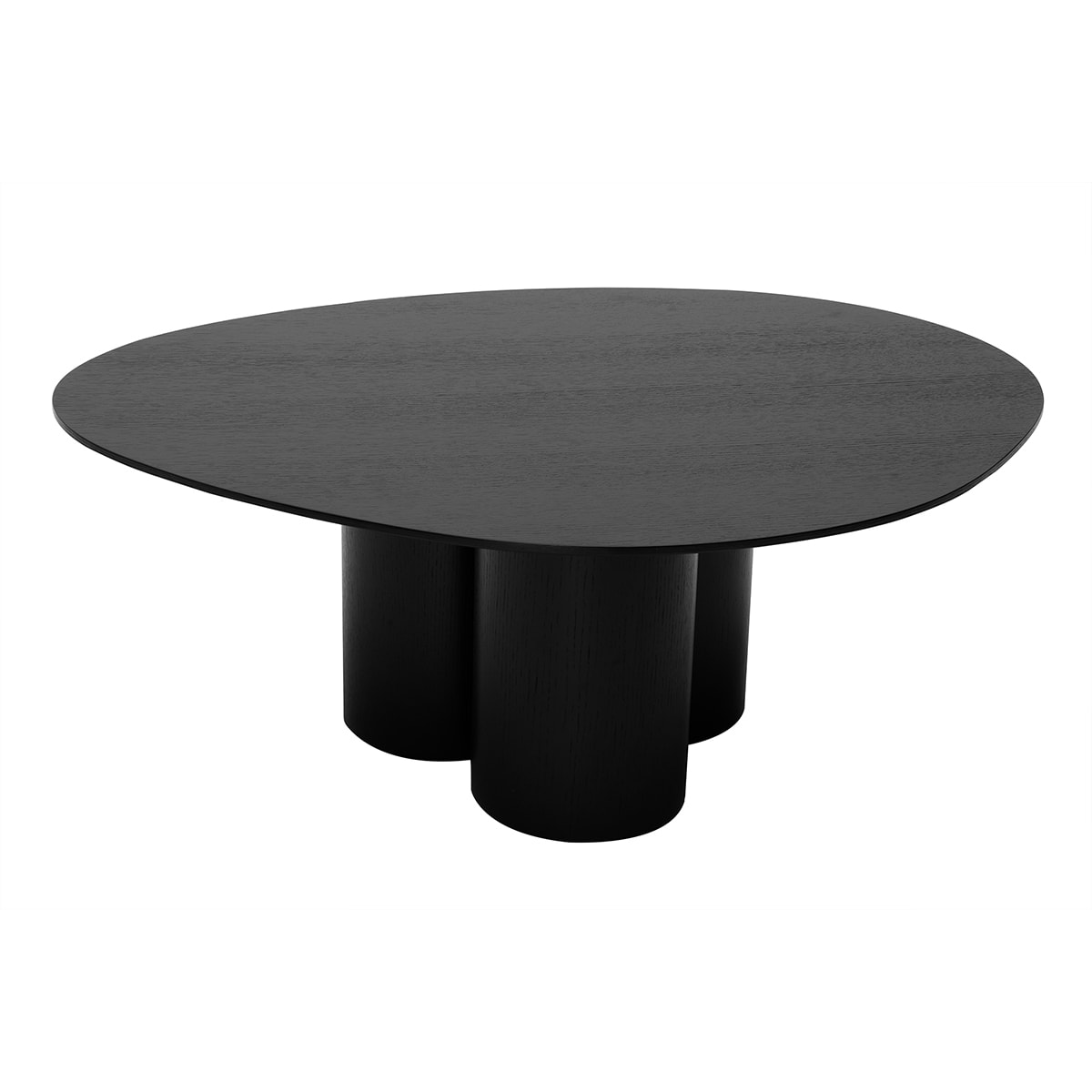 Table basse design bois noir L100 cm HOLLEN