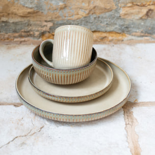 Lot de 6 grandes assiettes, TERRALHA