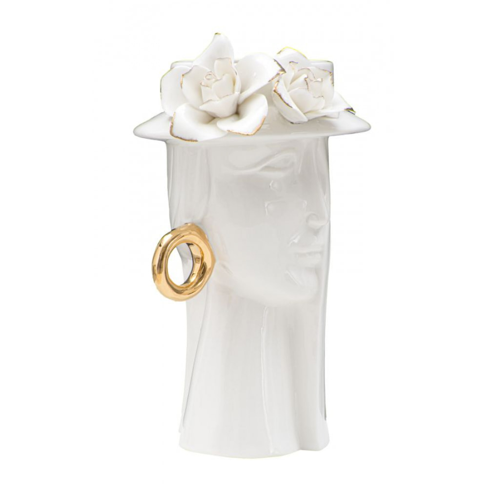 VASO WOMAN ELEGANT PORCELLANA CM 15X13,3X23,5