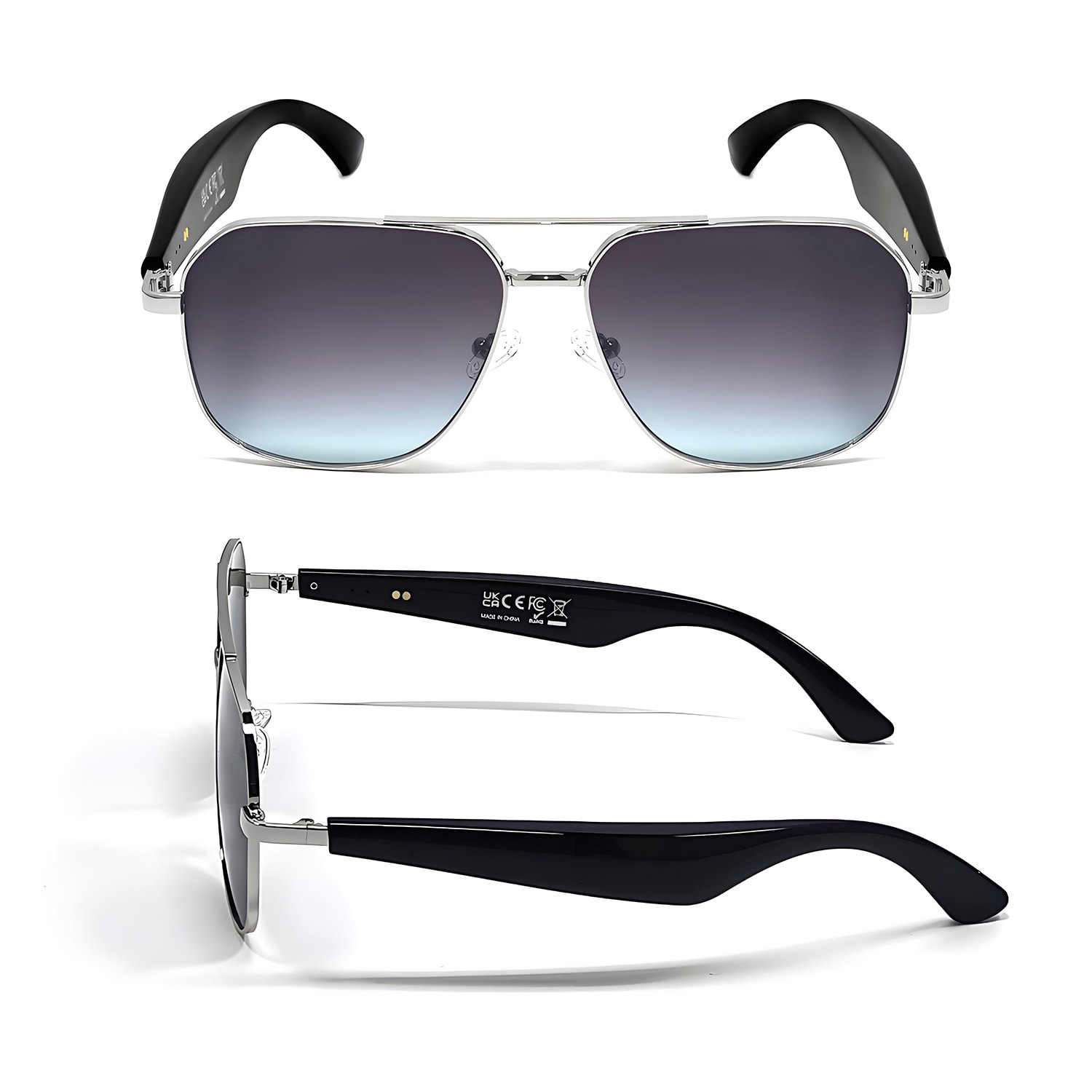 Gafas AI GY-100, traducción automática de +100 idiomas, agente AI, reproducción músical.