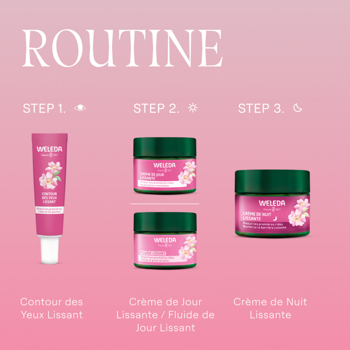 WELEDA - Crème de Nuit Rose musquée & Thé blanc - 40ml