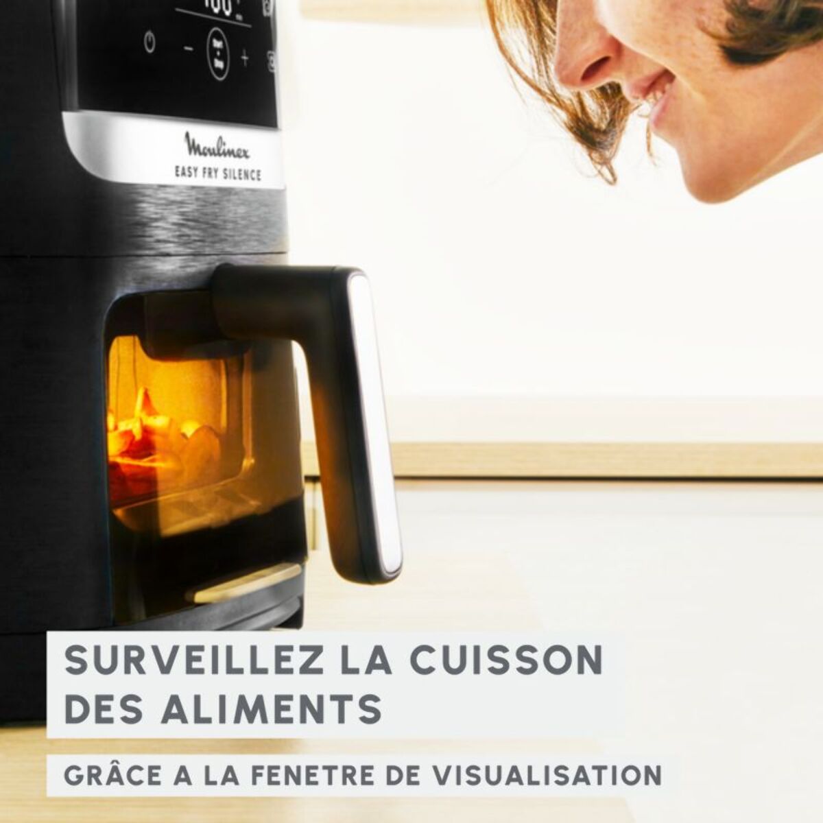 Friteuse sans huile MOULINEX Easy Fry Silence 5L  EZ5568F0