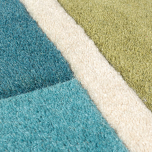 Tapis en laine de couloir PIANO Vert