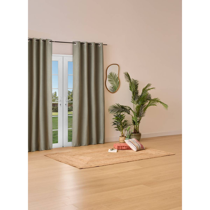 Rideau occultant Lua vert 27x39cm
