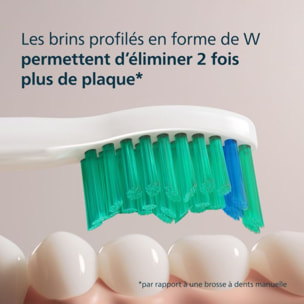 Brossette dentaire PHILIPS Sonicare lot de 2 - HX6012/87 white ProResults C1
