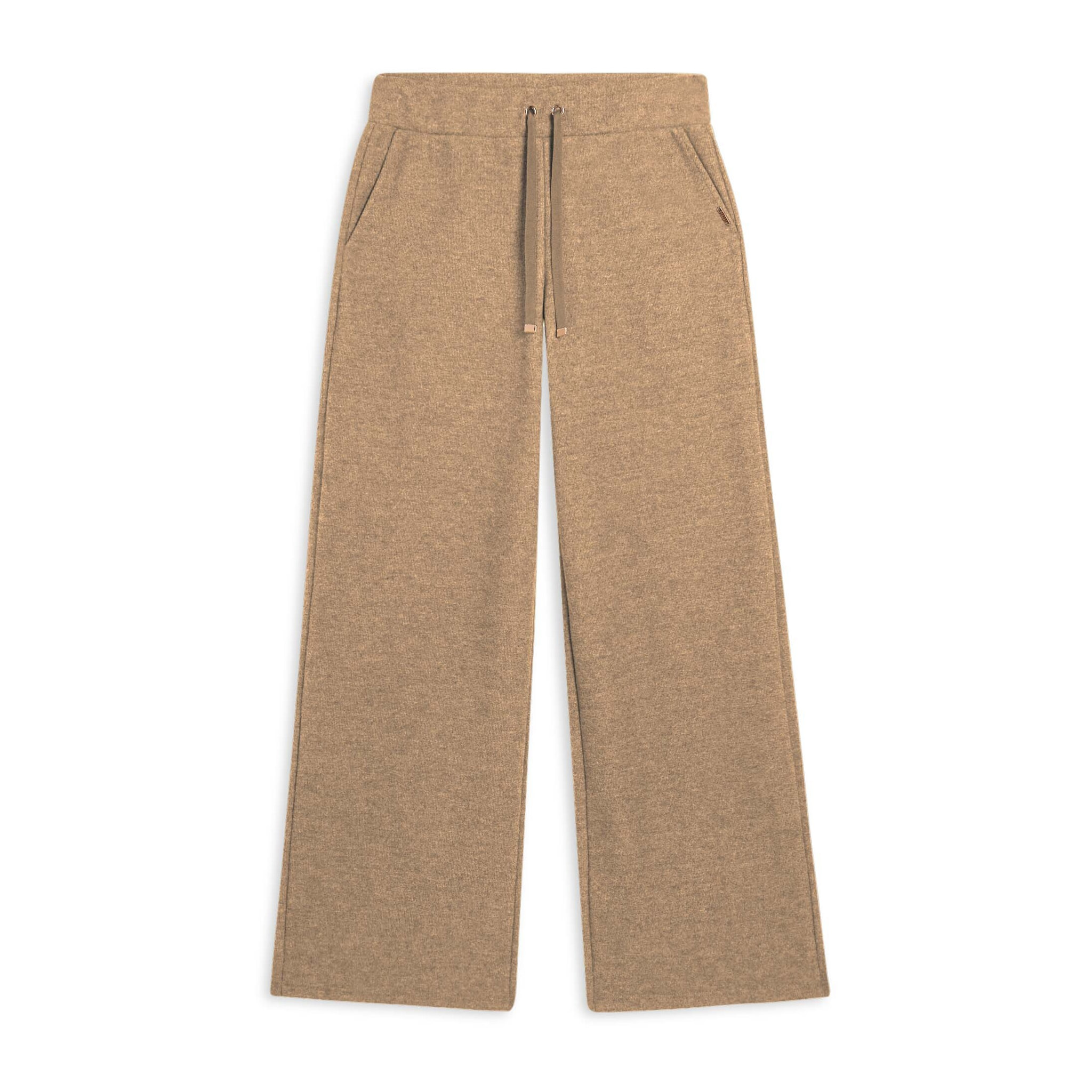 Pantaloni donna wide leg effetto tricot