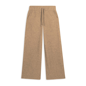 Pantaloni donna wide leg effetto tricot