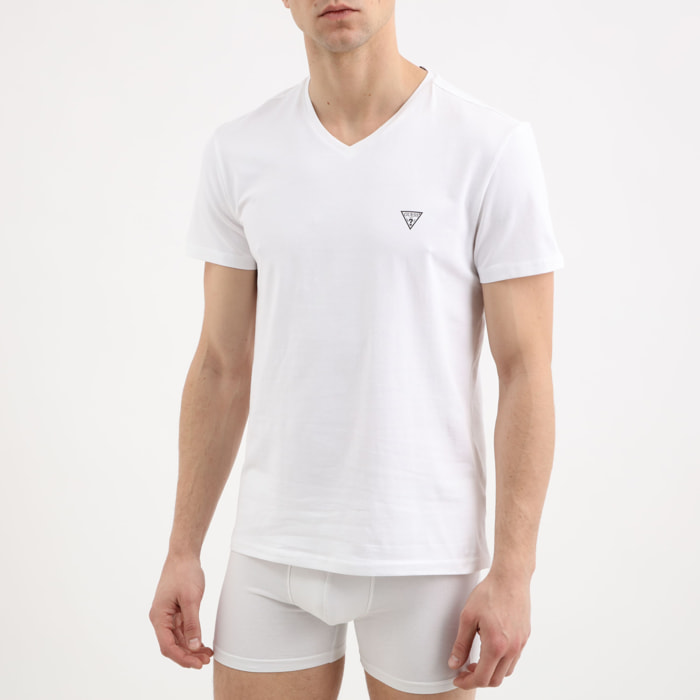 T-shirt Caleb - logo - coton bio - blanc