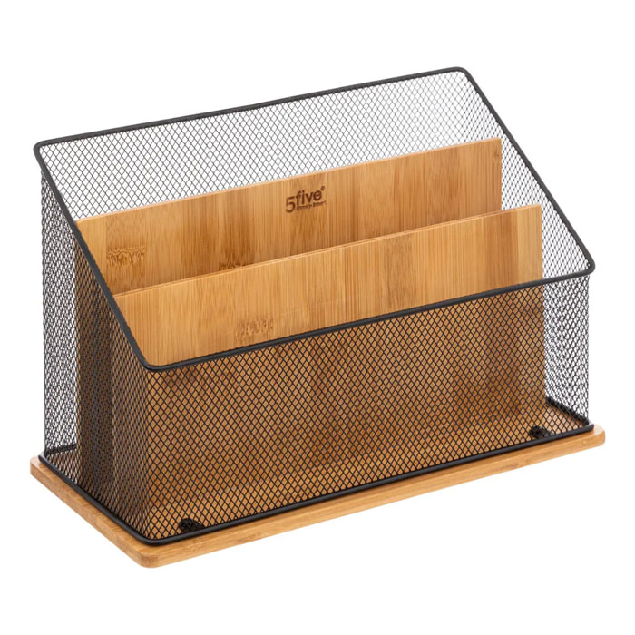 Organiseur de bureau "Havi" bambou noir
