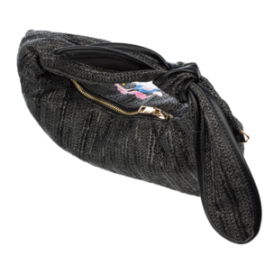 Bisagno Bolso de hombro Mujer. Fabricado en tela y piel sintética PU con diseño de flores.