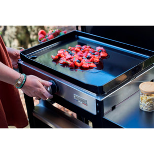 La Plancha Francaise Electrique 150 Duo Edition (Couvercle, Chariot, Porte Épices Et Rideau Inclus) - LE MARQUIER