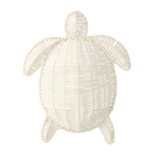 J-Line Décoration Murale Turtle - métal - blanc cassé - small