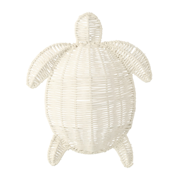 J-Line Décoration Murale Turtle - métal - blanc cassé - small