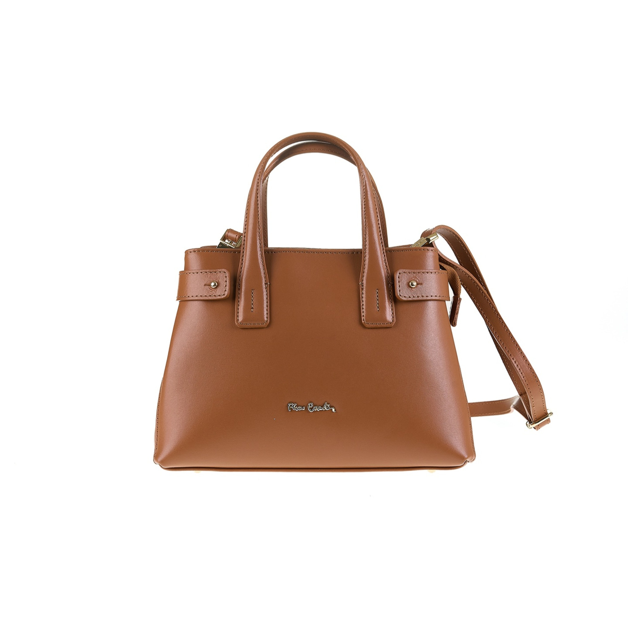 Borsa a mano da donna Made in Italy - Modello Edera Pro - 100% pelle - 27.5 x 20.5 x 10.5 cm