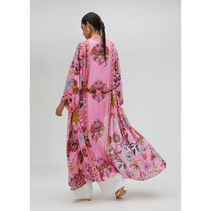 Kimono lungo tropicale