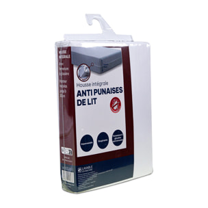 Protège-Matelas Intégral Quiétude, Imperméable, Anti punaise, Zippé, Housse Anti-Liquides, Respirante, Bonnet 17 à 30 cm, Fabrication Française