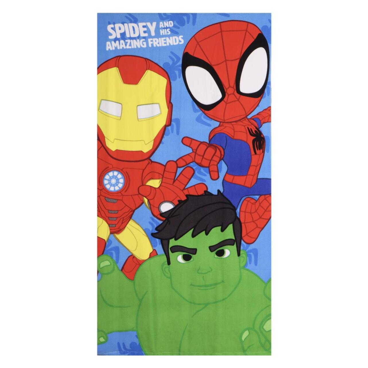 Toalla Microfibra de Spidey - 70x140x1 cm - Color:Azul