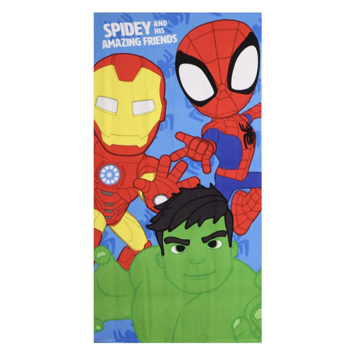 Toalla Microfibra de Spidey - 70x140x1 cm - Color:Azul