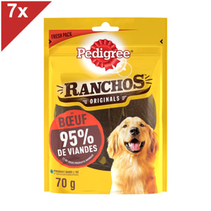 PEDIGREE Ranchos Récompenses riche en boeuf pour chien (7x70g)