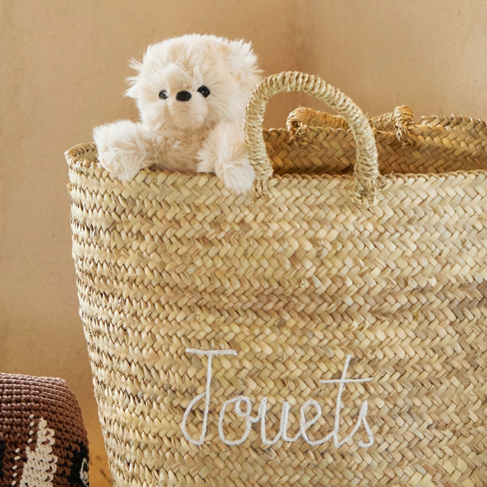 Grand panier naturel JOUETS XL - Blanc