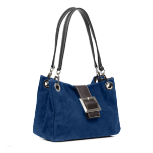 Aicurzio Borsa a spalla Donna. Pelle autentica Camoscio Dollaro