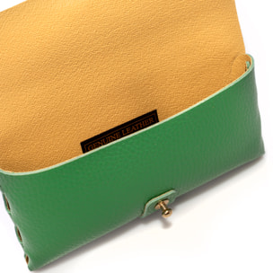 Argelato mini bolso de mano / cartera mujer. Piel auténtica Dollaro.