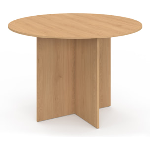 Table à manger ronde Ophélia bois Ø110cm