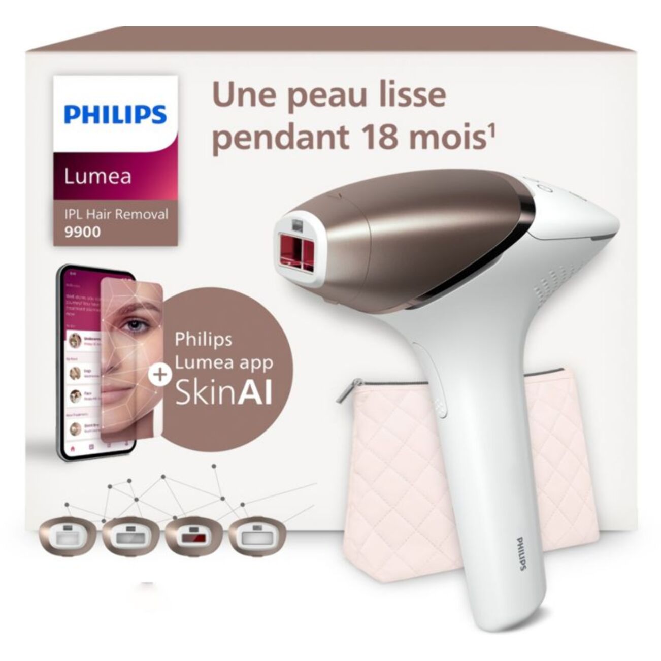 Epilateur lumière pulsée PHILIPS Lumea série 9900 BRI951/01