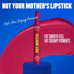 NYX Professional Makeup Fat Matte Rouge à Lèvres Mat Crémeux Hibiscus Hug