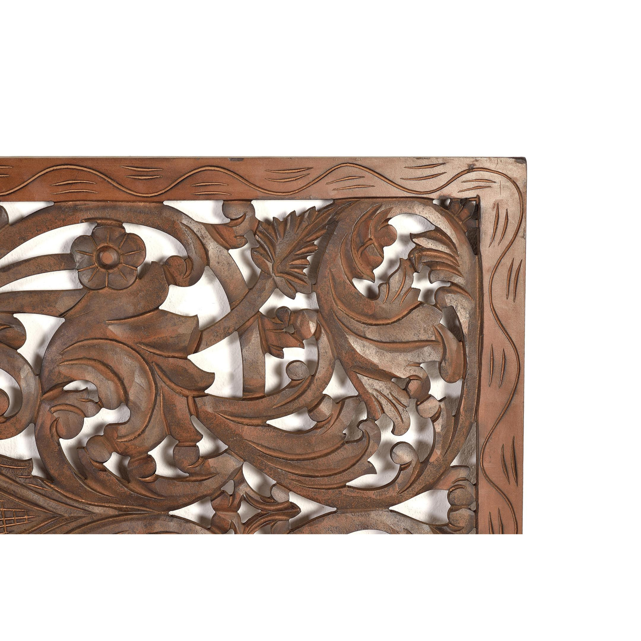 Cabecero de Mdf 166 Cm Estilo Boho Étnico Tallado